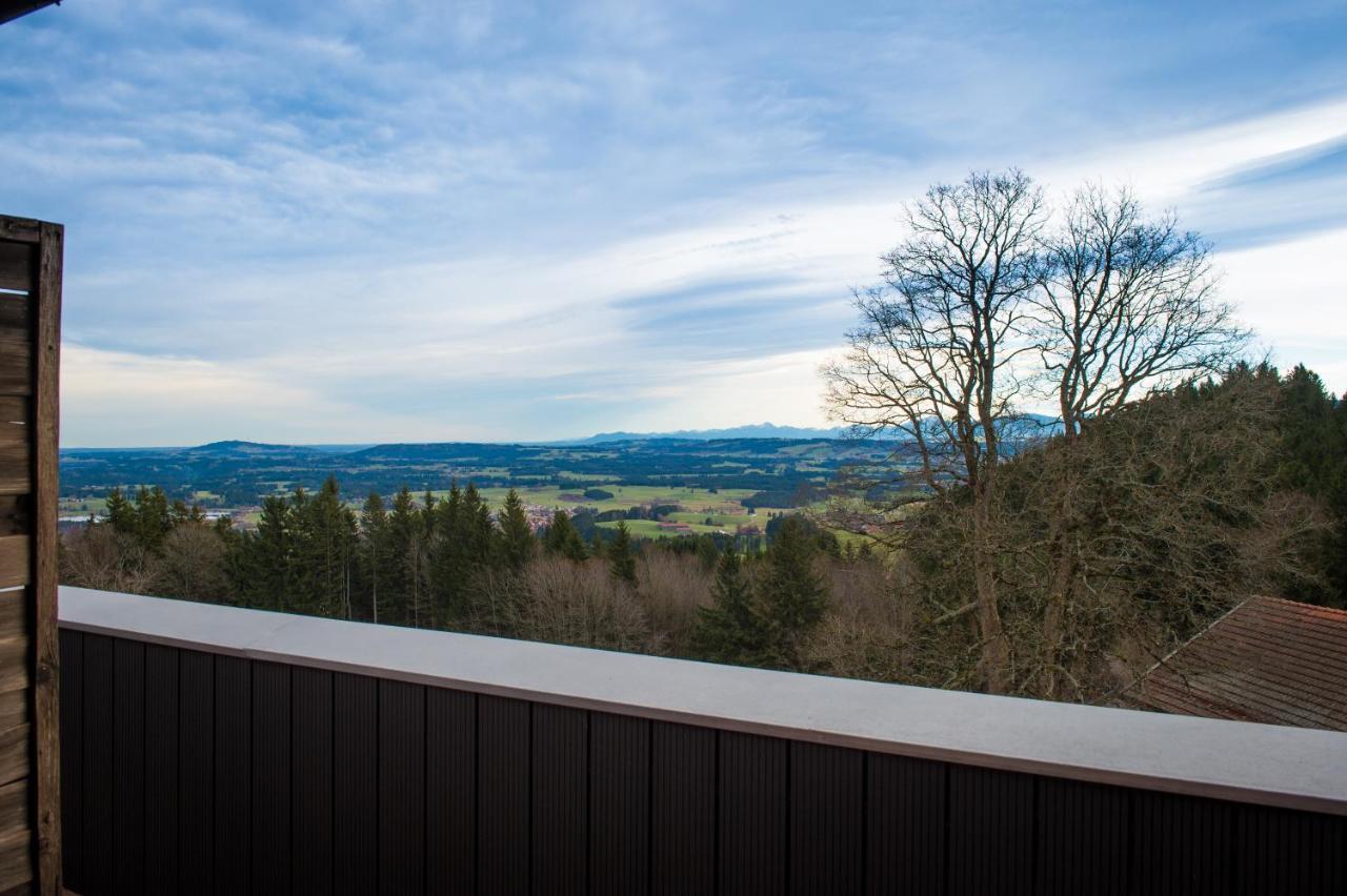 Panoramagasthof auf dem Auerberg Bernbeuren Bagian luar foto